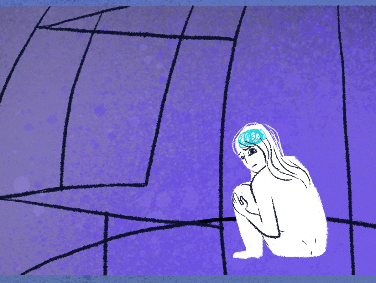 Ilustración del detalle de la mujer.